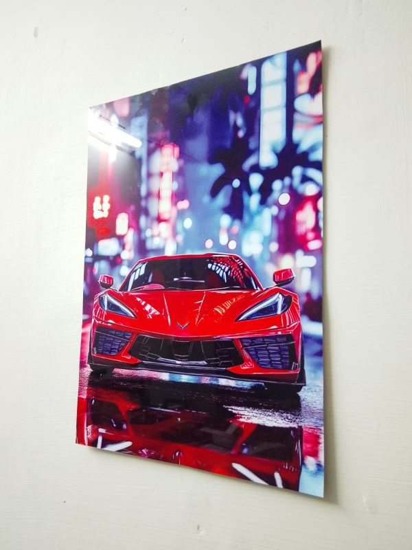 Metal Wall Art, Car Design Metal Printed Wall Decor