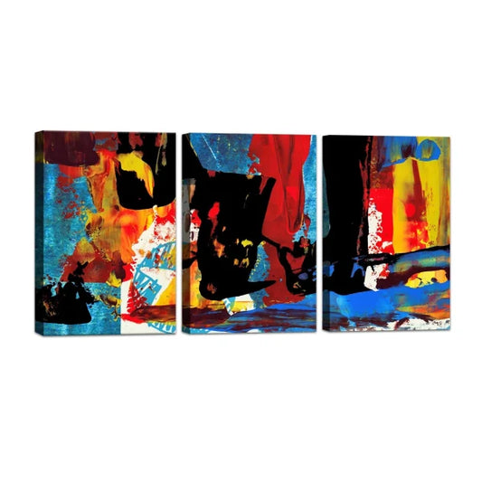 3d Wall Art Panels Frame Canvas Painting Set Of 3