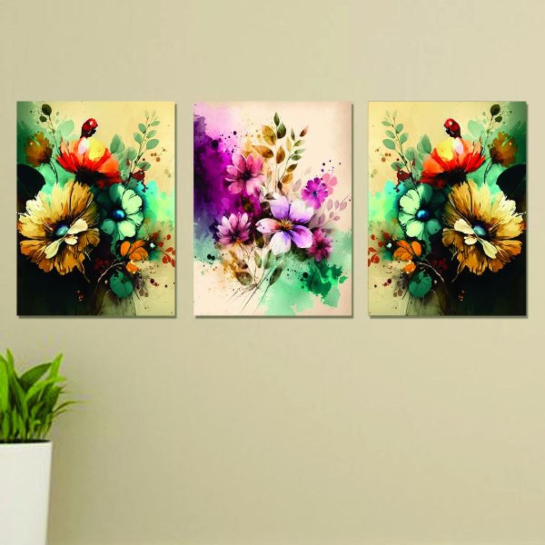 Set Of 3 Wall Art Wooden Phototile Frames For Wall Decor