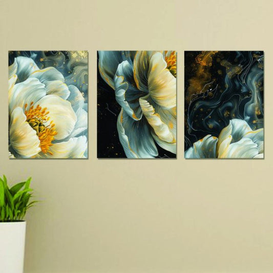 Set Of 3 Wall Art Wooden