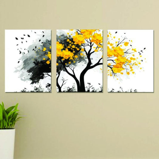Set Of 3 Wall Art Wooden