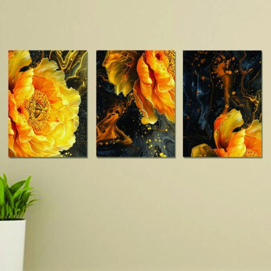 Set Of 3 Wall Art Wooden