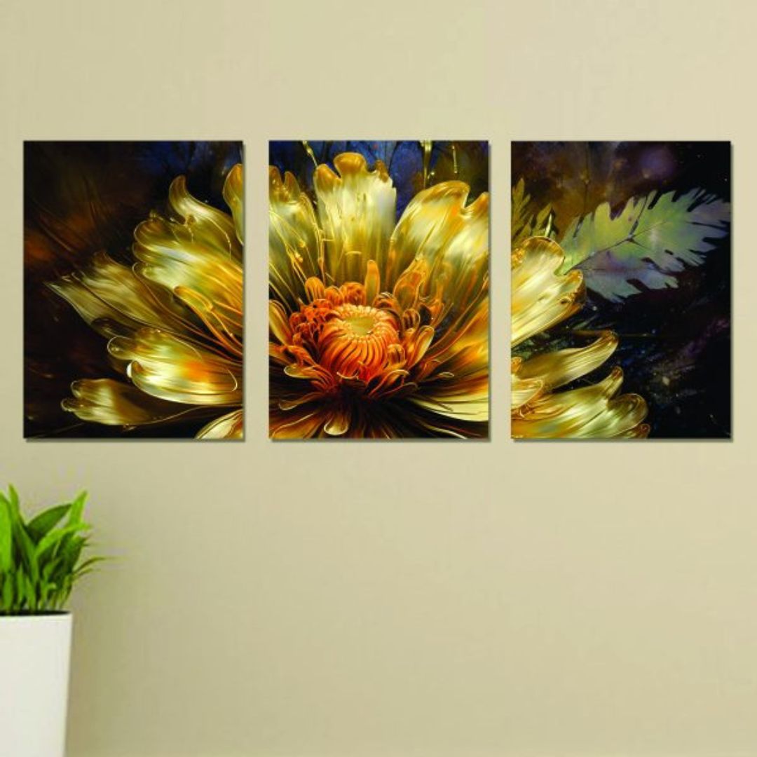 Set Of 3 Wall Art Wooden