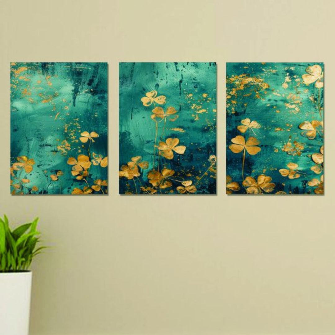Set Of 3 Wall Art Wooden