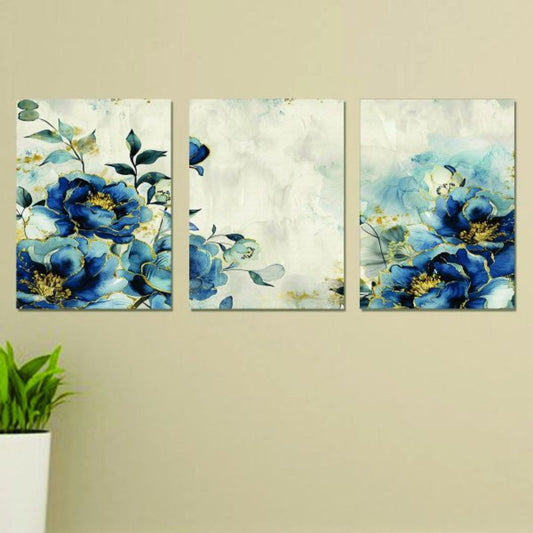 Set Of 3 Wall Art Wooden