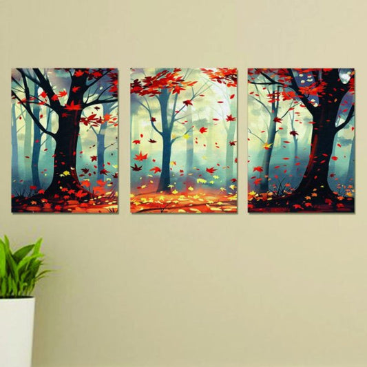 Set Of 3 Wall Art Wooden