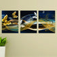 Set Of 3 Wall Art Wooden