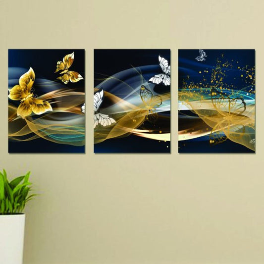 Set Of 3 Wall Art Wooden