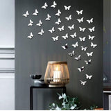 (pack Of 30) 3d Acrylic Butterfly Wall Decoration