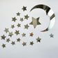 15 Stars And 1 Moon Silver Acrylic