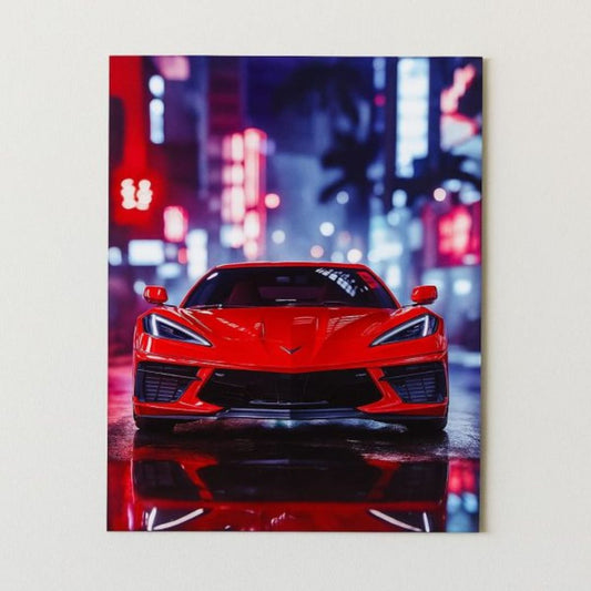 Metal Wall Art, Car Design Metal Printed Wall Decor