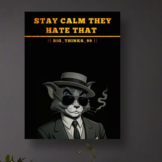 Stay Calm They Hate That” Framed Wall Art