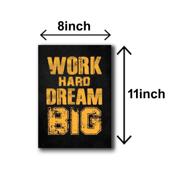 Set Of 6 Motivational Wooden Canvas